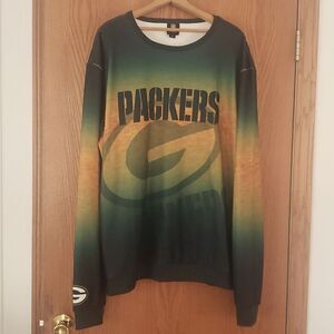 NWT NFL Green Bay Packers Oversized Shirt Top Sz XL